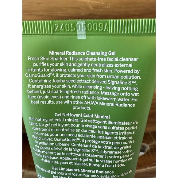 AHAVA Mineral Radiance Cleansing‎ Gel Energy Protection 100 ml / 3.4 fl oz - Picture 4 of 7